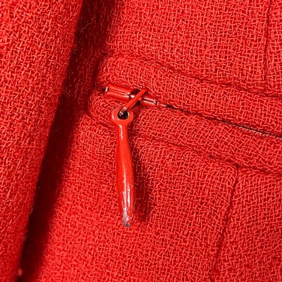 Akris Red Virgin Wool Blazer Size‎ 4 – Schurwolle Minimalist Old Money Style - Picture 5 of 10